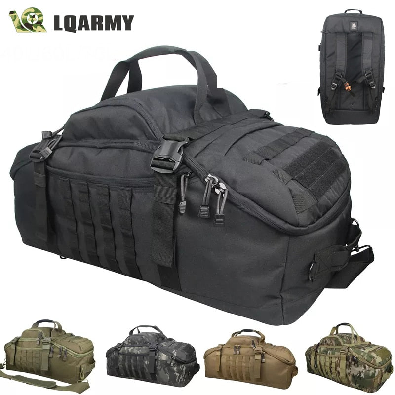 Waterproof Travel Bags with Large Capacity - 40L, 60L, 80L - Ideal Luggage Bags for Men, Duffel Bag for Travel, Weekend Bag, and Military Duffel Bag