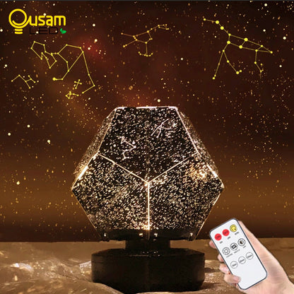 Rechargeable Galaxy Light Projector: Starry Nightlights for Bedroom Decoration, Christmas Gift, and Children's Night Light