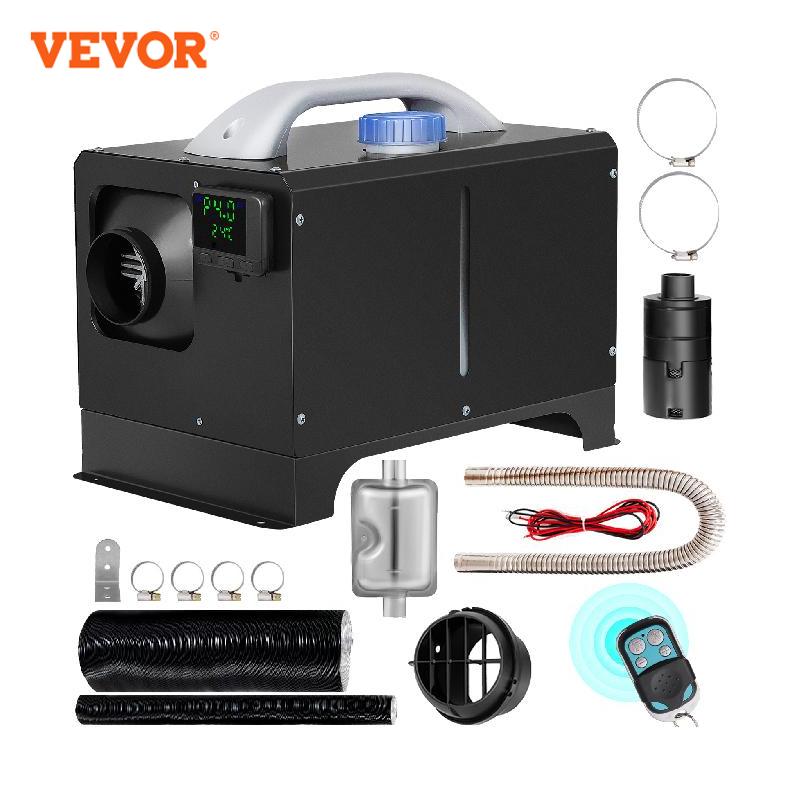 VEVOR 3 / 5 / 8KW 12V Diesel Air Heater All-in-One Mini Heater with Silencer LCD Switch Remote Control for Car Bus RV Trucks SUV
